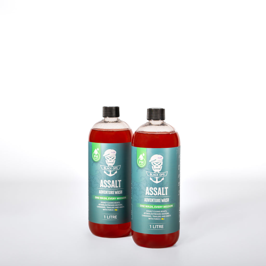 Two 1L bottles of ASSALT Adventure Wash