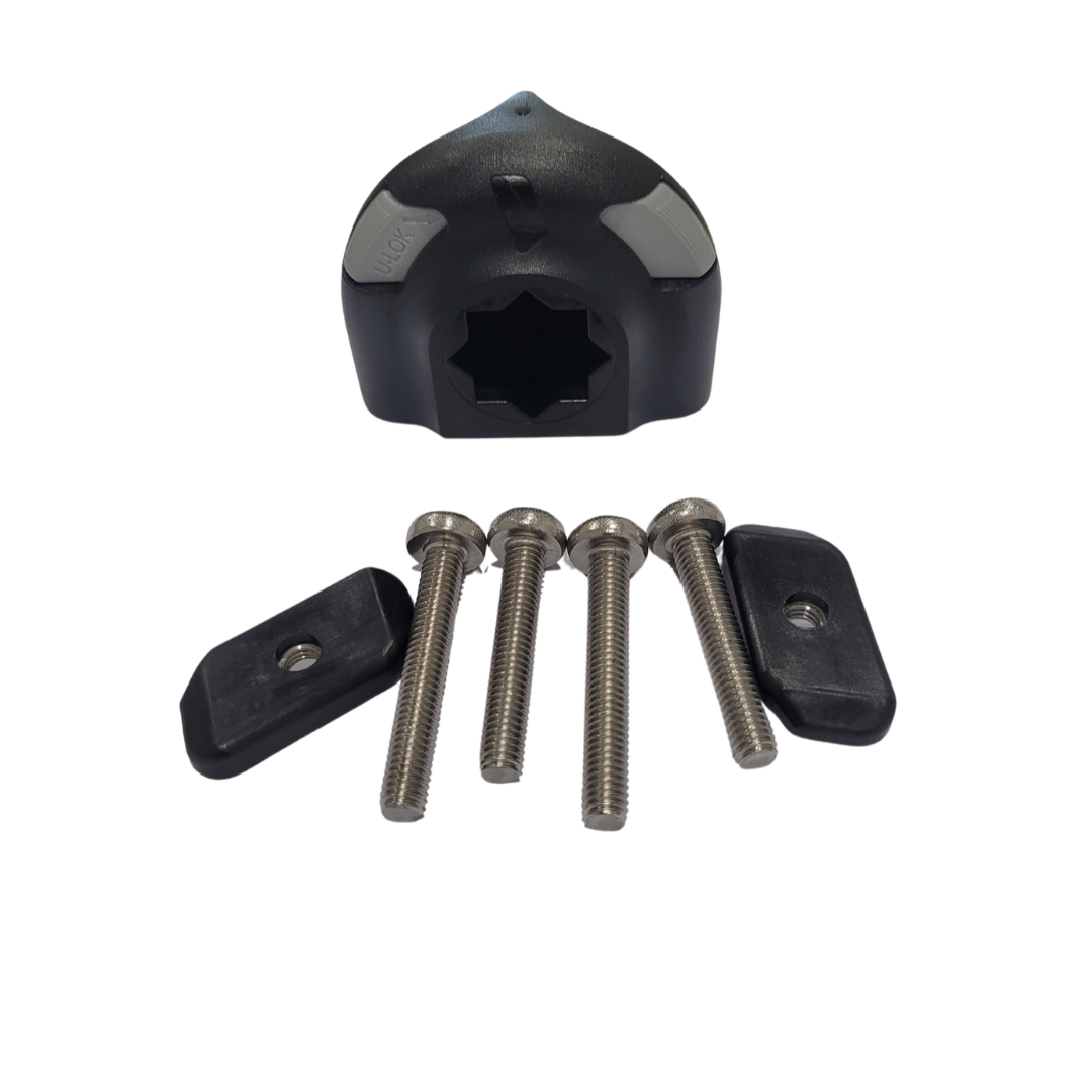 Railblaza mount base with stainless bolts and track nuts